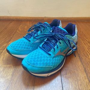 Mizuno Women’s Wave Rider 18 Running Walking Shoes Women’s Size 7.5 J1GD150304.